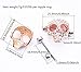 WOWOHE Nipple Rings for Women Stainless Steel Nipple Piercings 3D Skull Nipple Jewelry a Pair