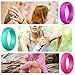 Egnaro Thin and Stackable Silicone Wedding Bands Women - 2.5mm Width - 1.8mm Thick