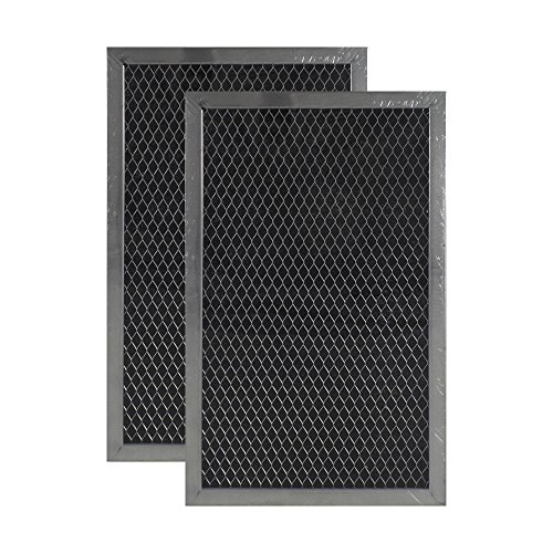 2 PACK Air Filter Factory 6-1/2 X 10-1/2 X 3/8 Microwave Oven Charcoal Carbon Filters AFF56-CH