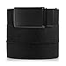 SlideBelts Men's Canvas Belt - Black with Matte Black Buckle