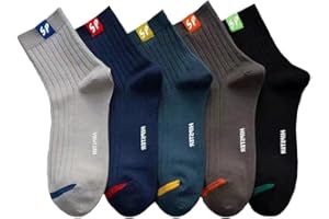 5 Pack Men's Athletic Socks Bulk Low Cut Casual Running Socks Men Work Short Breathable for Sport Father Gift