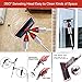 Floor Spray Mop Kit with 4 in-1 Function, Mop Set for Vinyl, Hardwood, Laminate, Marble, Tile Floors – 7 Accessories: 2 Microfiber Pads, 2 Window Cleaner Pads, 1 Glass Wiper, 1 Chenille Pad 1 Scraper