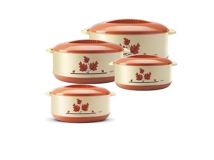 Milton Casserole Brown Orchid Set of 4Pcs (500/1000/1500/2500 ML)