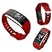Fitness Tracker,Juboury Heart Rate Activity Tracker Touch Screen Wearable Pedometer Bluetooth Smart Wristand with Sleep Monitor,Steps Counter,Calories Track for Android and IOS Smart Phones(Red)