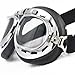 WWII RAF German Military Army Aviator Chrome Sun UV Wind Eye Protect Goggle For Motorcycle ATV Bike Bicycle Helmet