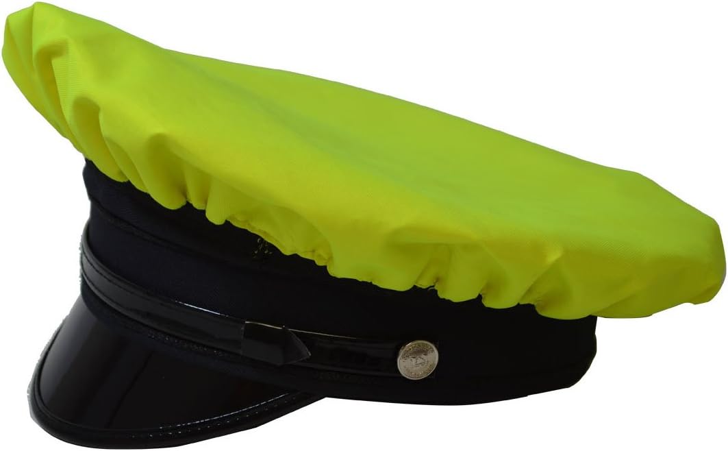 LBRV-CAP Reversible Rain Cap for Officer Hats, One Size, Lime/Black