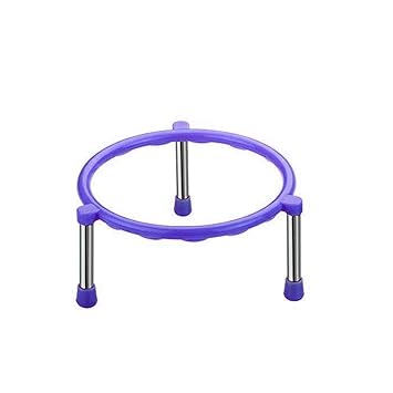 WINSLOW Stainless Steel Pot and Matka Stand Kitchen Rack Chrome Plated Plant Iron Planter Pot Stand for Home Decor, Office, Garden, Balcony Decor, Kitchen