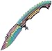 SZCO Supplies 300312 Mermaid Assisted Opening Knife, Rainbow
