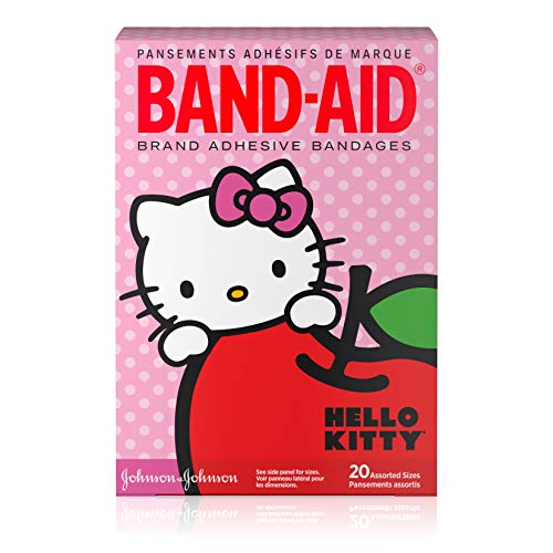 band-aid brand adehesive vendas hello kitty, surtido de 20 unidades 