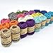 Renashed Natural Twine 24 Pack 8 Color Random 3 Ply Gift Wrapping String Arts Crafts Gift Christmas Packing Materials String for Gardening Applications