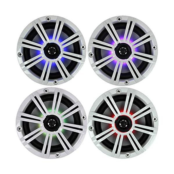 Kicker KM654LCW (41KM654LCW) 6.5 Inch 2Way Marine Speaker Pair with