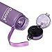 Gonex Sports Tritan Water Bottle 32oz 1000ml, Leak Proof Flip Top Lid, Opens with 1-Click, Eco Friendly BPA-Free Plastic for Gym, Yoga, Running, Outdoors, Cycling, and Camping (Purple)