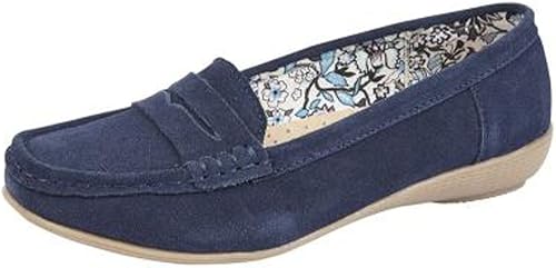 navy blue moccasins womens