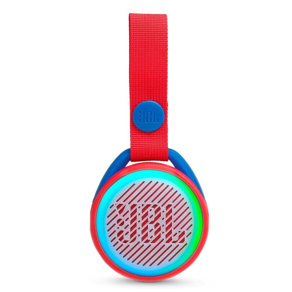 JBL JR POP Portable Wireless Speaker with Light Feature for Kids, Fun Speaker for Little Music Fans, Red