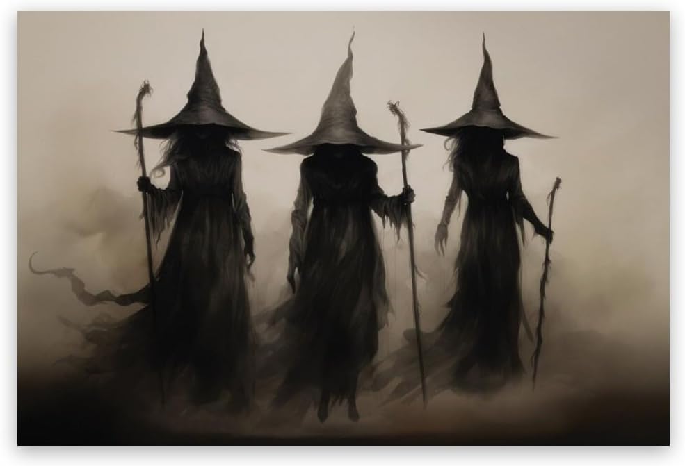 Wall Décor - Creepy Witchy Wall Decor Posters Three Witches Vintage Witch Wall Art Decor Aesthetic Halloween Room Decor Witchy Wall Decor 8x12inch Unframed4.7 out of 5 stars 32$6.99