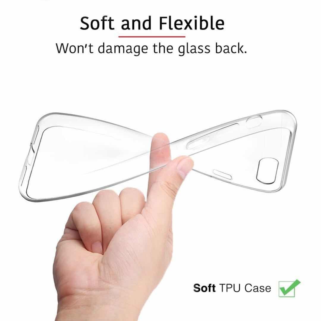 IPhone 7 plus case IPhone 8 plus case Slim crystal clear silicone cover Transparent Premium TPU Soft Rubber Silicone Durable shock Bumper waterproof protective [Support Wireless Charging]