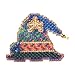 Wanda's Hat Beaded Counted Cross Stitch Halloween Ornament Kit Mill Hill 2006 Autumn Harvest MH18-6201