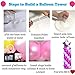 2 Set Balloon Column Base and Pole with Free Balloon Strip, Balloon Rings & Pump .4 Feet High Balloon Tower for Party & Event Decoration.