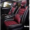 Car Seat Covers, 5-zits complete set universeel compatibel airbags for en achter ademende kwaliteit leer Comfort Kussen…