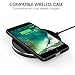 iPhone 7 Plus Wireless Receiver Case ,Foxin Apple iPhone Qi Wireless Charging case Flexible Lightning Connector [1A Upgrade] (Black)