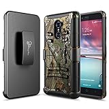 NageBee [Heavy Duty] Armor Shock Proof Dual Layer [Swivel Belt Clip] Holster Case with [Kickstand] Combo Rugged Case For ZTE Max Duo LTE (4G LTE Z988), ZTE Grand X Max 2, ZTE Imperial Max -Camo