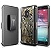 NageBee [Heavy Duty] Armor Shock Proof Dual Layer [Swivel Belt Clip] Holster Case with [Kickstand] Combo Rugged Case For ZTE Max Duo LTE (4G LTE Z988), ZTE Grand X Max 2, ZTE Imperial Max -Camo