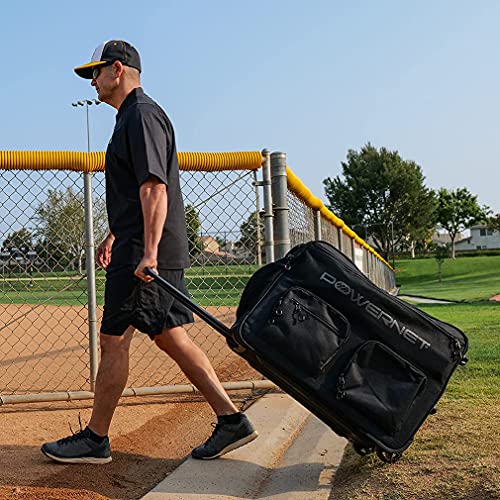 Rolling Baseball Coach Bag Caddy 2021 Carry Case for