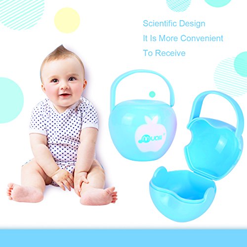 Mumlove Pacifier Case& Nipple Shield Case BPA Free (BLUE) - Thumbnail 5