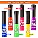 splashes & spills UV Blacklight Lip Gloss - 6 Color Variety Pack, 3.7g - Day or Night Stage, Clubbing or Costume Makeup