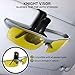 BLUPOND Night Driving Glasses For Men/Women - HD Yellow Vision for Maximum Clarity - Knight Visor (Titanium/Gray Case, Yellow Amber)