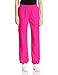 Cherokee Women's Mid-Rise Elastic Waist Cargo Scrubs Pant, Shocking Pink, Medium Petite