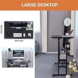 AIZ Mobile Standing Desk, Adjustable Computer Desk