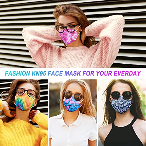 KN95 Face Mask Colors Paisley, 5Ply Breathable & Comfortable Safety