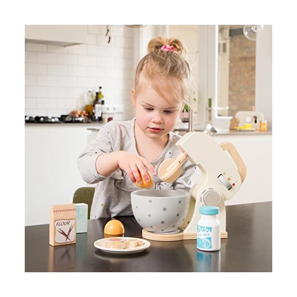 New Classic Toys 10707 Mixer mit Zubehör-Weiß, Weis – Bild 5