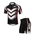 Men's Cycling Jersey Set - Reflective Quick-Dry Biking Shirt and 3D Padded Cycling Bike Shorts