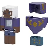 MINECRAFT Creator Series 3.25" Skin Poncho Action Figure with Accessories for Kids Ages 6 and Up