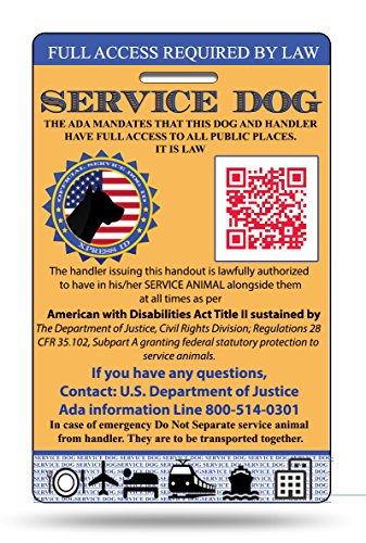 XpressID Service Dog ID Card | Includes Registration to National Dog Registry