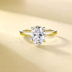 AONED Engagement Rings For Women Diamond Fake
