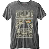 Pink Floyd T Shirt Carnegie Hall Tour 1972 Poster Official Mens Grey Burnout