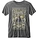 Pink Floyd T Shirt Carnegie Hall Tour 1972 Poster Official Mens Grey Burnout