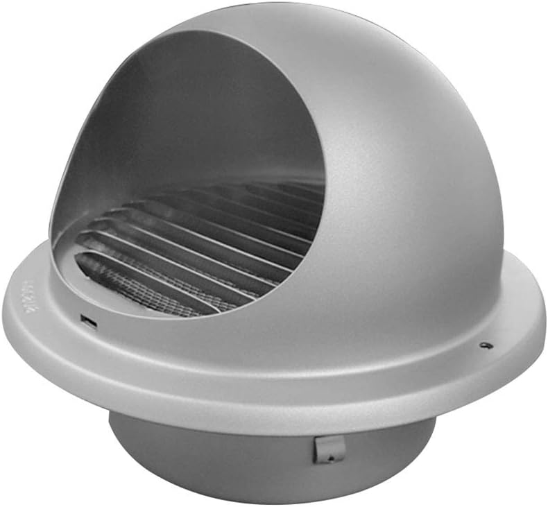 LXLTL Chimney Vent Cowl Cap, Stainless Steel Rainproof Exterior Wall Air Outlet Range Hood Exhaust Pipe Outdoor Rain and Snow Cover Protector Cap,75mm