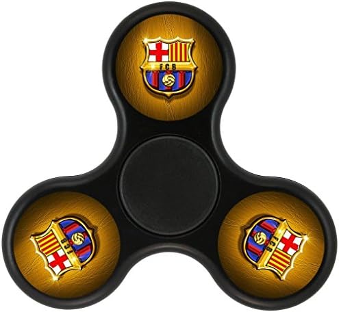 Fakalove FC Barcelona Logo Hand Toys Triangle Fingertips finger spiner Peg-top Toys Toy Game Whipping Top Scopperil Finger Tip For Adults and children Spinner Fidget