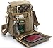 Men's Canvas Shoulder Messenger Rucksack Backpack School Travel Bag Satchel (Brown)(BP0040)