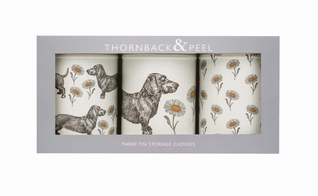 Thornback & Peel - Dog & Daisy - Caddy Tin Set of 3
