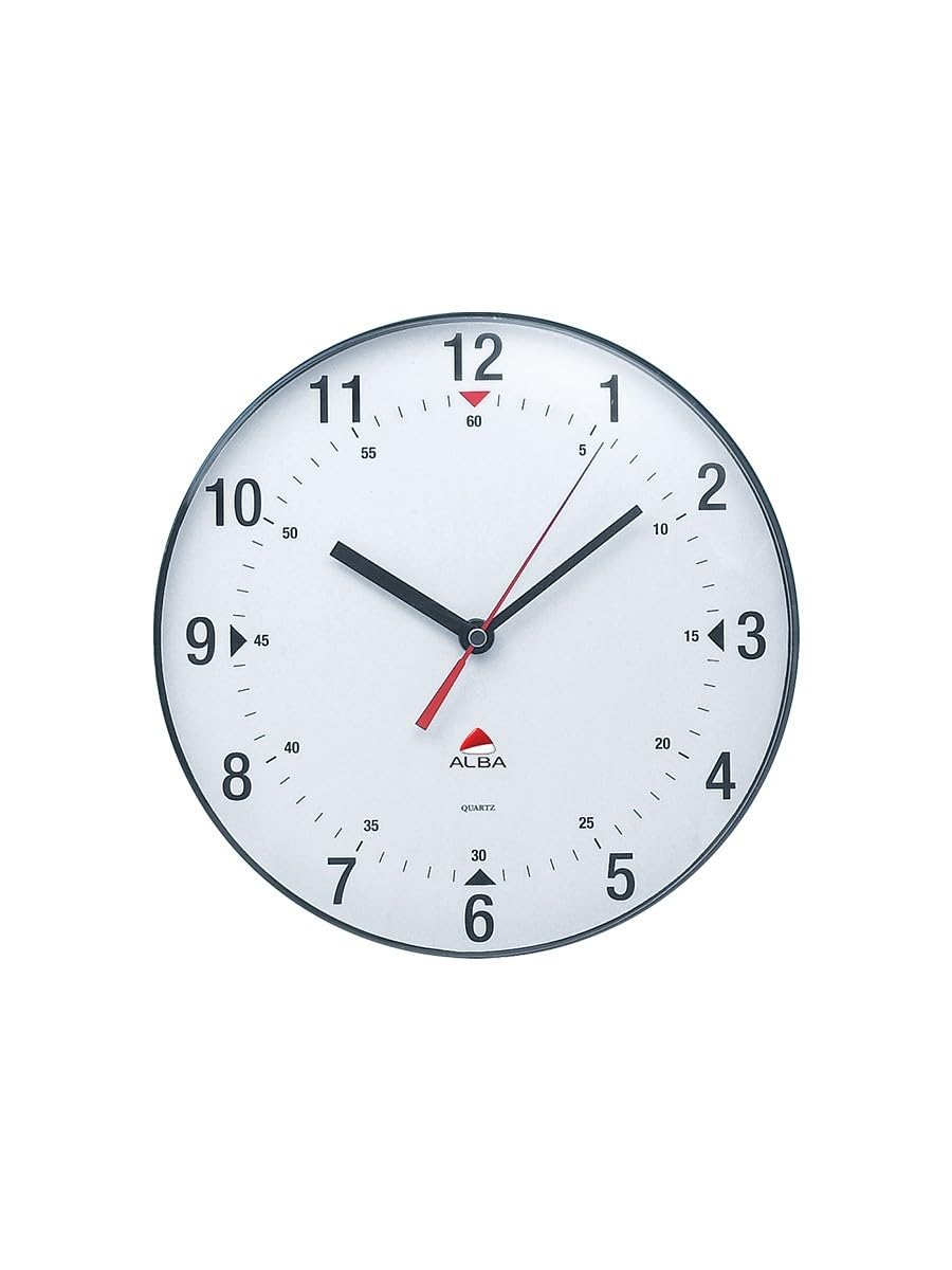 Alba HORCLASMAG Wall Clock 25 cm Magnetic, White and Black