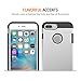 Trianium Protanium Series iPhone 7 Plus Case with Heavy Duty Protection [GXD Impact Gel] Extreme shock-absorption Tri-layer protective frame covers for Apple iPhone 7 Plus & 6 Plus & 6S Plus - Silver