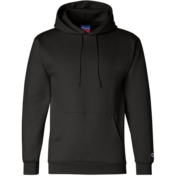 Champion Hooded Sweatshirt, Black, Medium at Amazon Men's Clothing