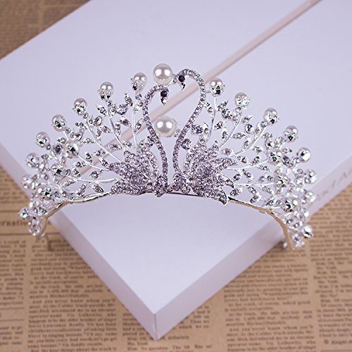 image for OLIJU Hair Clip Dish Made Accessories Caught Crown Diamond Bow Gripper