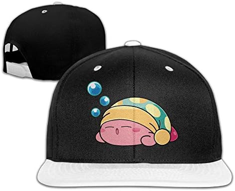 Cool Funny Cute Sleeping Kirby Peaked Hip-Hop Cap White