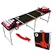 GoPong 8 Foot Portable Beer Pong / Tailgate Tables (Black, Football, American Flag, or Custom Dry Erase)